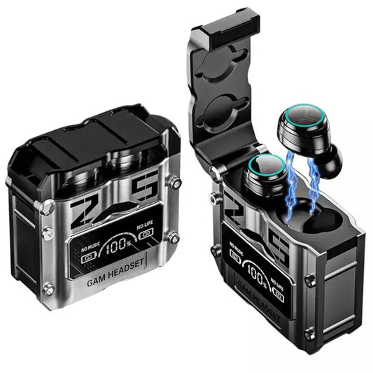 M25 Bluetooth 5.3 Wireless Earbuds – Hifi Sound, Led Battery Display, 40 Hours Backup, Noise Cancelling, Touch Control, Waterproof