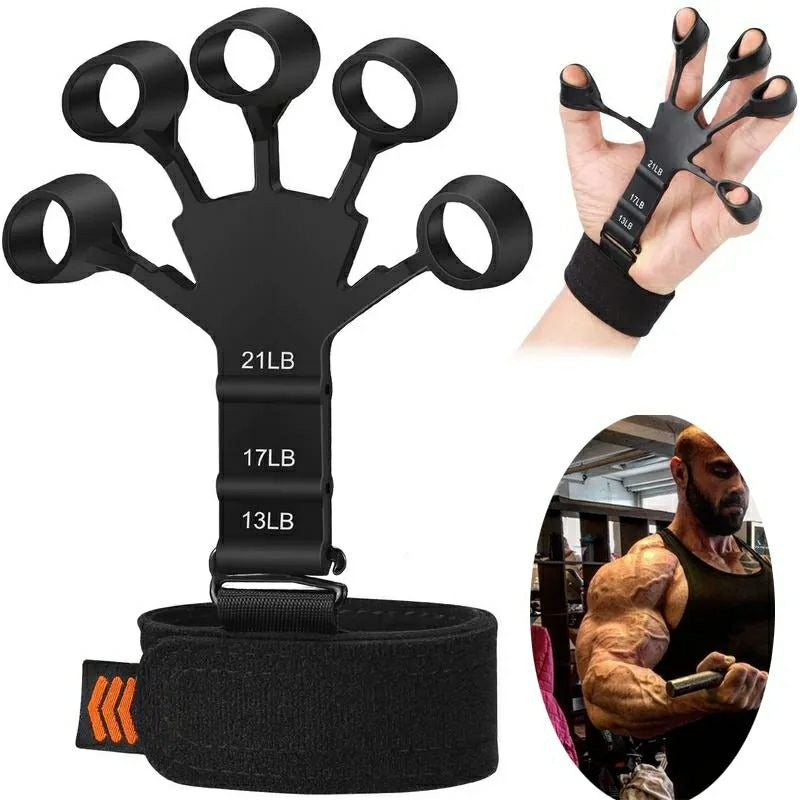 Finger Gripper Finger Exerciser Guitar Finger Exerciser 6 Resistant Levels Recovery Physical Tools Hand Strengthener For Patient
