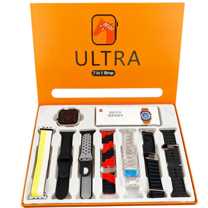 7 in 1 Smart Watch - 7 Straps Smart watch Ultra watch 8 for Gift - 7in1 Smart watch for Boys - 7 in 1 Ultra Smart watch for Girls